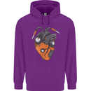 Guitar Heart Guitarist Acoustic Electric Childrens Kids Hoodie Purple