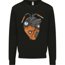 Guitar Heart Guitarist Acoustic Electric Kids Sweatshirt Jumper Black