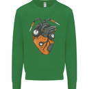 Guitar Heart Guitarist Acoustic Electric Kids Sweatshirt Jumper Irish Green
