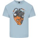 Guitar Heart Guitarist Acoustic Electric Mens Cotton T-Shirt Tee Top Light Blue