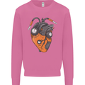 Guitar Heart Guitarist Acoustic Electric Mens Sweatshirt Jumper Azalea