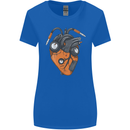 Guitar Heart Guitarist Acoustic Electric Womens Wider Cut T-Shirt Royal Blue