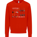 Guitar Heaven Collection Guitarist Acoustic Kids Sweatshirt Jumper Bright Red