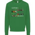 Guitar Heaven Collection Guitarist Acoustic Kids Sweatshirt Jumper Irish Green