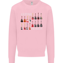 Guitar Heaven Collection Guitarist Acoustic Kids Sweatshirt Jumper Light Pink