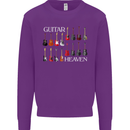 Guitar Heaven Collection Guitarist Acoustic Kids Sweatshirt Jumper Purple