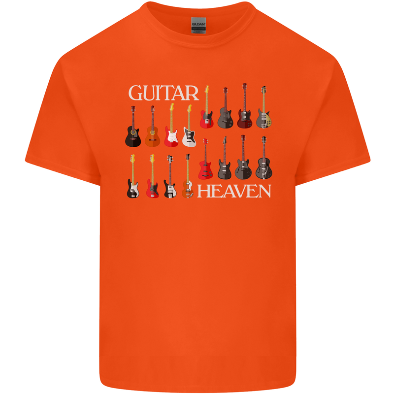 Guitar Heaven Collection Guitarist Acoustic Kids T-Shirt Childrens Orange