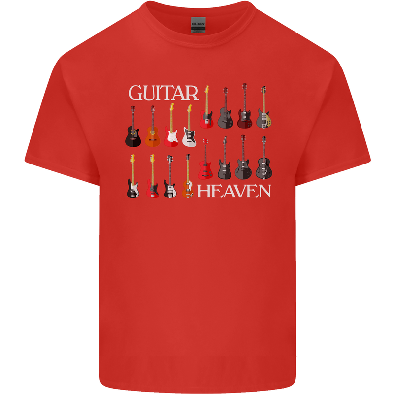 Guitar Heaven Collection Guitarist Acoustic Kids T-Shirt Childrens Red