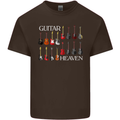 Guitar Heaven Collection Guitarist Acoustic Mens Cotton T-Shirt Tee Top Dark Chocolate