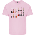 Guitar Heaven Collection Guitarist Acoustic Mens Cotton T-Shirt Tee Top Light Pink