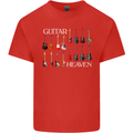 Guitar Heaven Collection Guitarist Acoustic Mens Cotton T-Shirt Tee Top Red