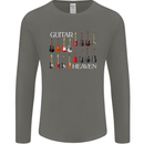 Guitar Heaven Collection Guitarist Acoustic Mens Long Sleeve T-Shirt Charcoal