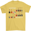 Guitar Heaven Collection Guitarist Acoustic Mens T-Shirt Cotton Gildan Yellow