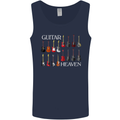 Guitar Heaven Collection Guitarist Acoustic Mens Vest Tank Top Navy Blue