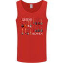 Guitar Heaven Collection Guitarist Acoustic Mens Vest Tank Top Red