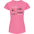 Guitar Heaven Collection Guitarist Acoustic Womens Petite Cut T-Shirt Azalea