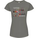 Guitar Heaven Collection Guitarist Acoustic Womens Petite Cut T-Shirt Charcoal