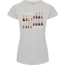Guitar Heaven Collection Guitarist Acoustic Womens Petite Cut T-Shirt Sports Grey