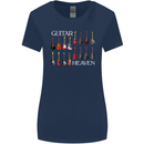 Guitar Heaven Collection Guitarist Acoustic Womens Wider Cut T-Shirt Navy Blue
