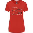 Guitar Heaven Collection Guitarist Acoustic Womens Wider Cut T-Shirt Red