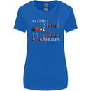 Guitar Heaven Collection Guitarist Acoustic Womens Wider Cut T-Shirt Royal Blue