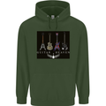 Guitar Heaven Guitarist Electric Acoustic Childrens Kids Hoodie Forest Green
