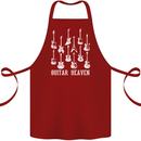 Guitar Heaven Guitarist Electric Acoustic Cotton Apron 100% Organic Maroon
