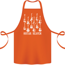 Guitar Heaven Guitarist Electric Acoustic Cotton Apron 100% Organic Orange