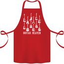 Guitar Heaven Guitarist Electric Acoustic Cotton Apron 100% Organic Red