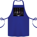 Guitar Heaven Guitarist Electric Acoustic Cotton Apron 100% Organic Royal Blue