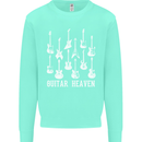 Guitar Heaven Guitarist Electric Acoustic Kids Sweatshirt Jumper Peppermint