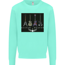 Guitar Heaven Guitarist Electric Acoustic Kids Sweatshirt Jumper Peppermint