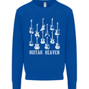 Guitar Heaven Guitarist Electric Acoustic Kids Sweatshirt Jumper Royal Blue