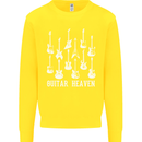 Guitar Heaven Guitarist Electric Acoustic Kids Sweatshirt Jumper Yellow