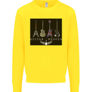 Guitar Heaven Guitarist Electric Acoustic Kids Sweatshirt Jumper Yellow