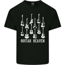Guitar Heaven Guitarist Electric Acoustic Kids T-Shirt Childrens Black