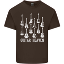 Guitar Heaven Guitarist Electric Acoustic Kids T-Shirt Childrens Chocolate