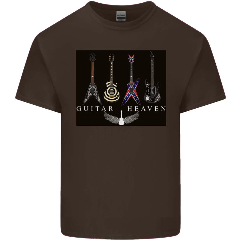 Guitar Heaven Guitarist Electric Acoustic Kids T-Shirt Childrens Chocolate