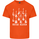Guitar Heaven Guitarist Electric Acoustic Kids T-Shirt Childrens Orange