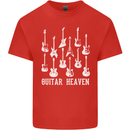 Guitar Heaven Guitarist Electric Acoustic Kids T-Shirt Childrens Red