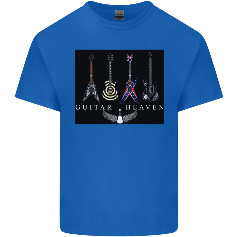 Guitar Heaven Guitarist Electric Acoustic Kids T-Shirt Childrens Royal Blue