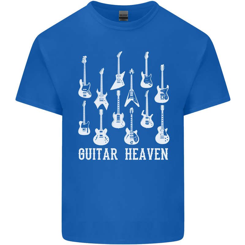 Guitar Heaven Guitarist Electric Acoustic Kids T-Shirt Childrens Royal Blue