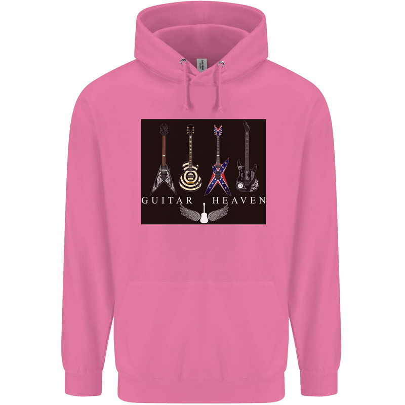 Guitar Heaven Guitarist Electric Acoustic Mens 80% Cotton Hoodie Azelea