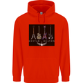 Guitar Heaven Guitarist Electric Acoustic Mens 80% Cotton Hoodie Bright Red