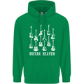 Guitar Heaven Guitarist Electric Acoustic Mens 80% Cotton Hoodie Irish Green