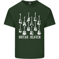 Guitar Heaven Guitarist Electric Acoustic Mens Cotton T-Shirt Tee Top Forest Green