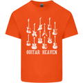 Guitar Heaven Guitarist Electric Acoustic Mens Cotton T-Shirt Tee Top Orange