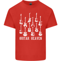 Guitar Heaven Guitarist Electric Acoustic Mens Cotton T-Shirt Tee Top Red