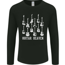 Guitar Heaven Guitarist Electric Acoustic Mens Long Sleeve T-Shirt Black