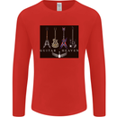 Guitar Heaven Guitarist Electric Acoustic Mens Long Sleeve T-Shirt Red